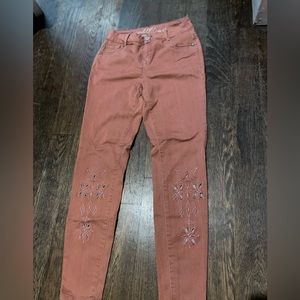 Cute pink country pants.